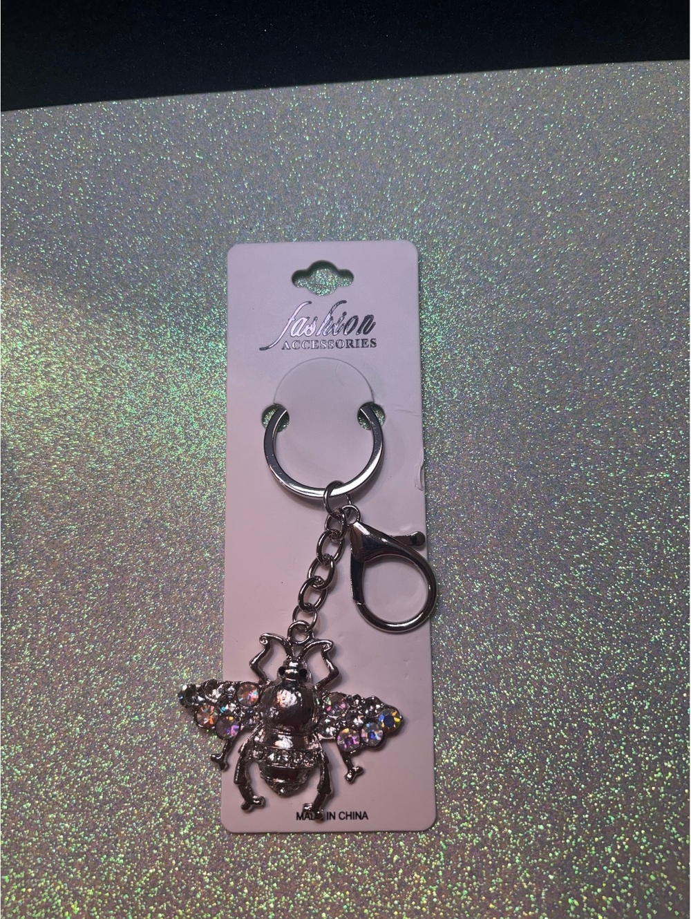 Bee Keychain/Bagcharm-Silver